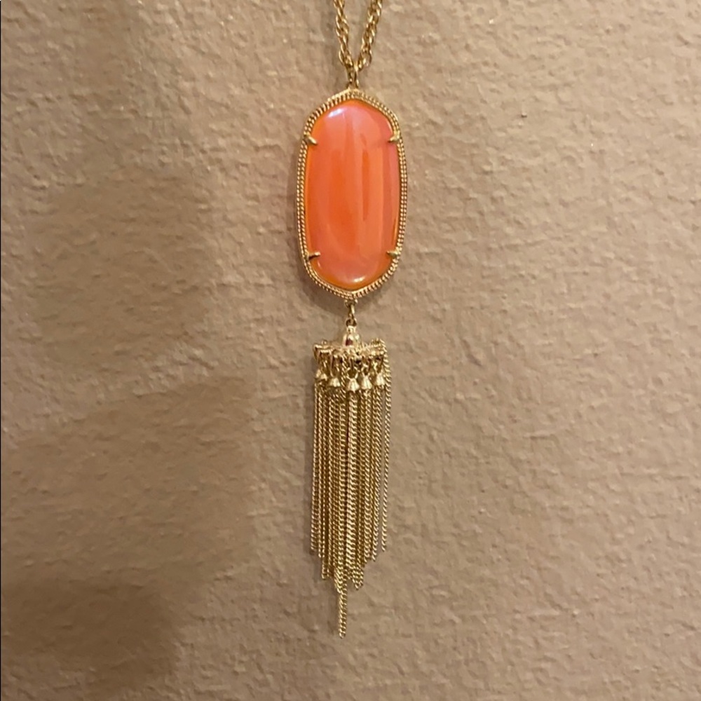 Peach Kendra Scott Necklace